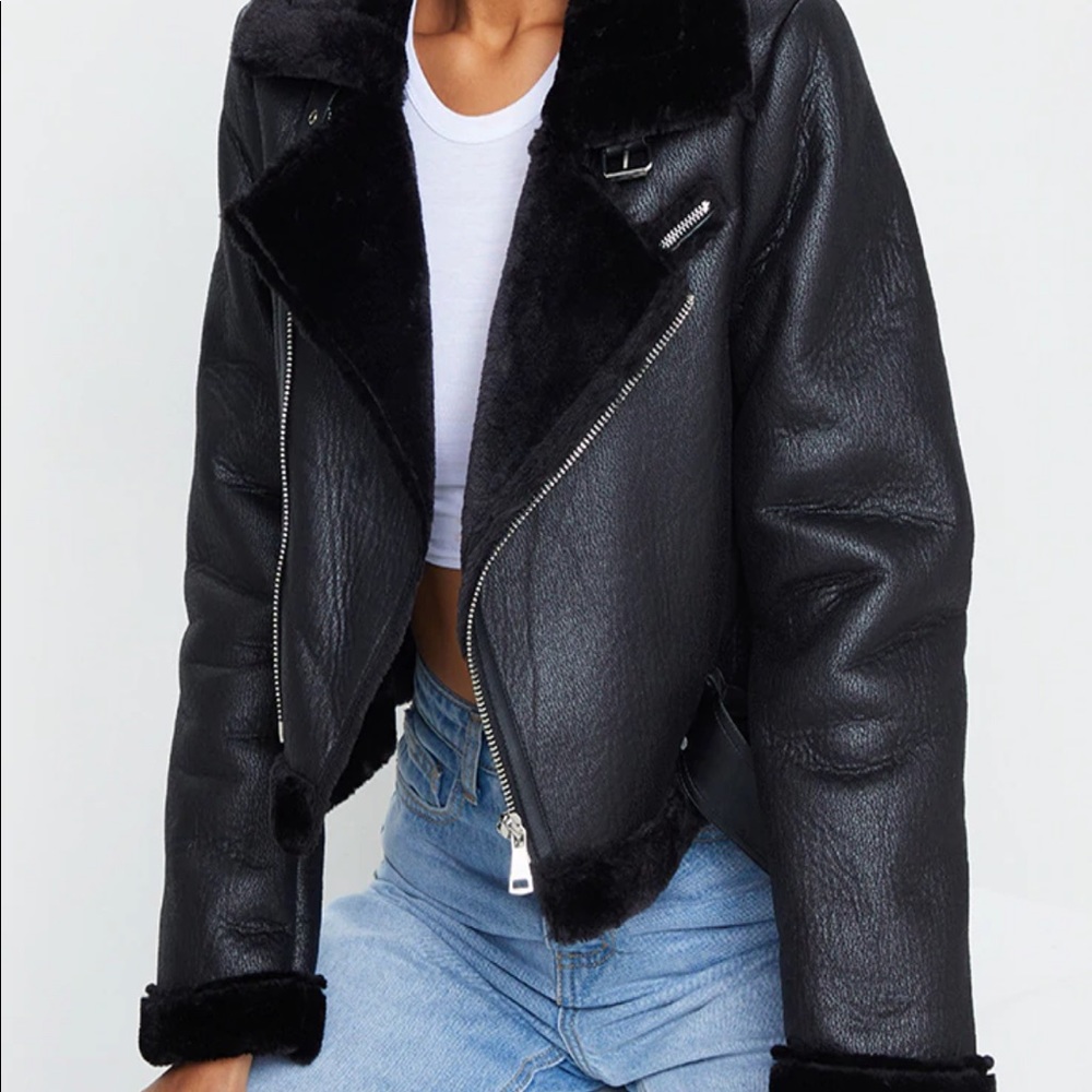Pretty little thing aviator jacket
